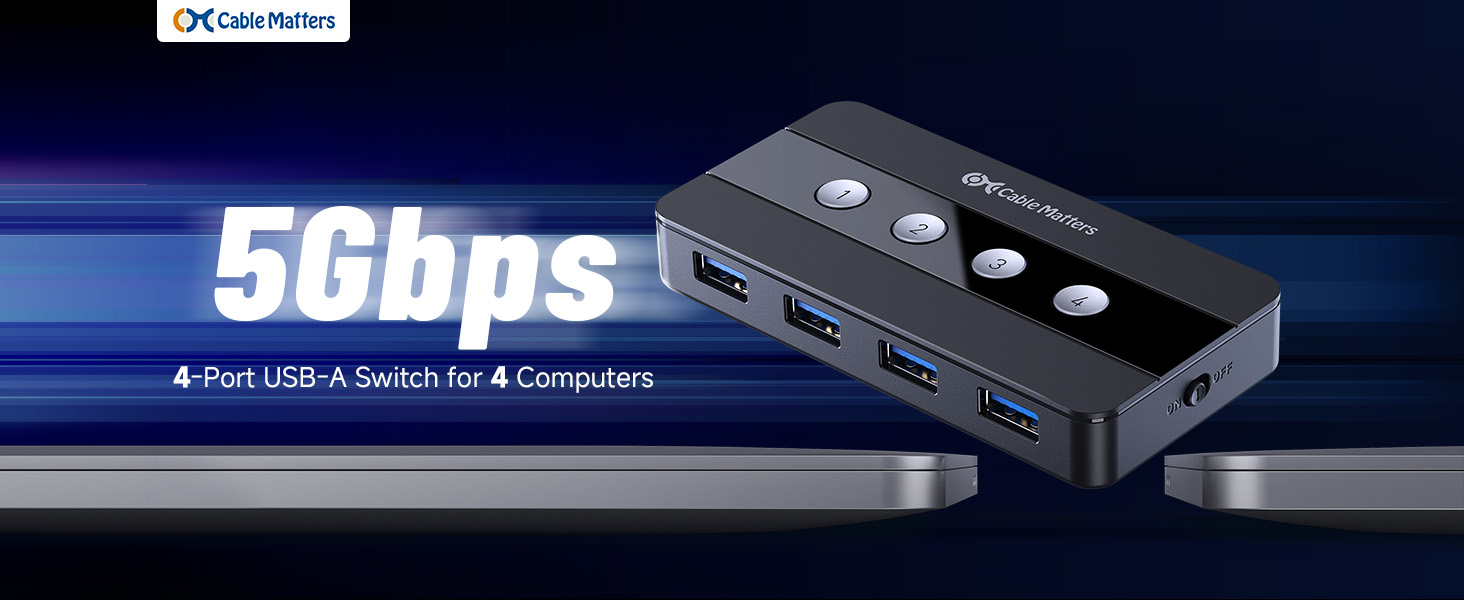 4 Port USB 3.0 Switch