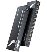 4K 1X8 HDMI Splitter 1 in 8 Out, Arvitek 8 Ports HDMI Splitter 8 Way Distributor w/AC Adapter, Mi...