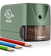 Electric Pencil Sharpener Heavy Duty, AFMAT Pencil Sharpener Electric for Classroom, UL Listed Pl...