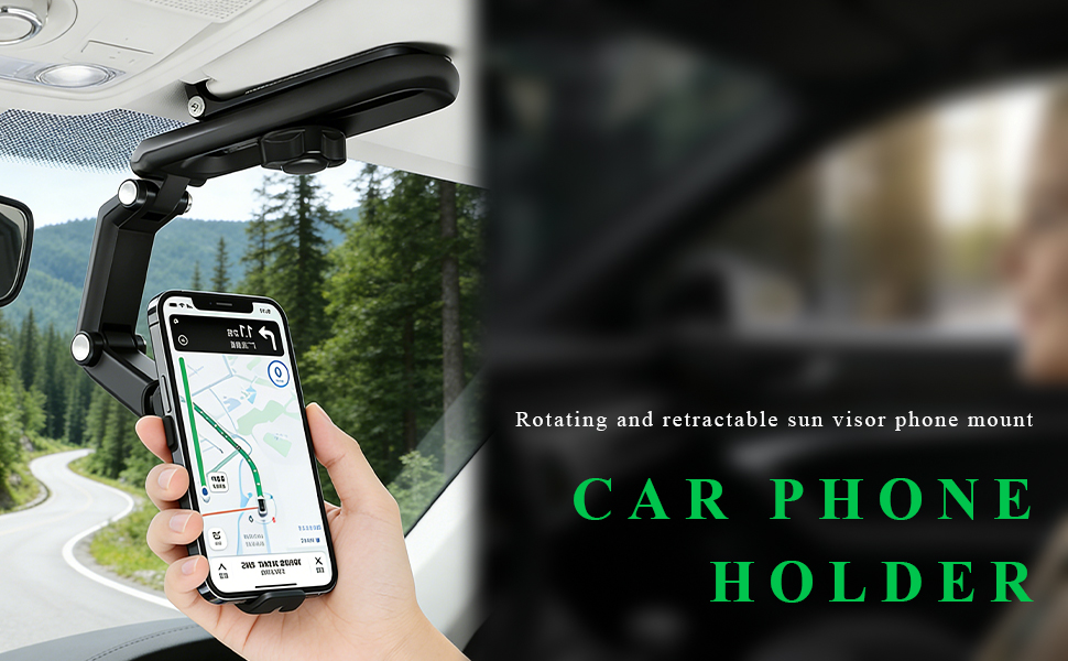 The newly upgraded car-mounted mobile phone holder can rotate 360 ??degrees.