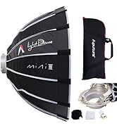 Aputure Light Dome Mini III Softbox (22.8") New Quick-Folding, Flat-Pack Design 60cm Compact Circ...