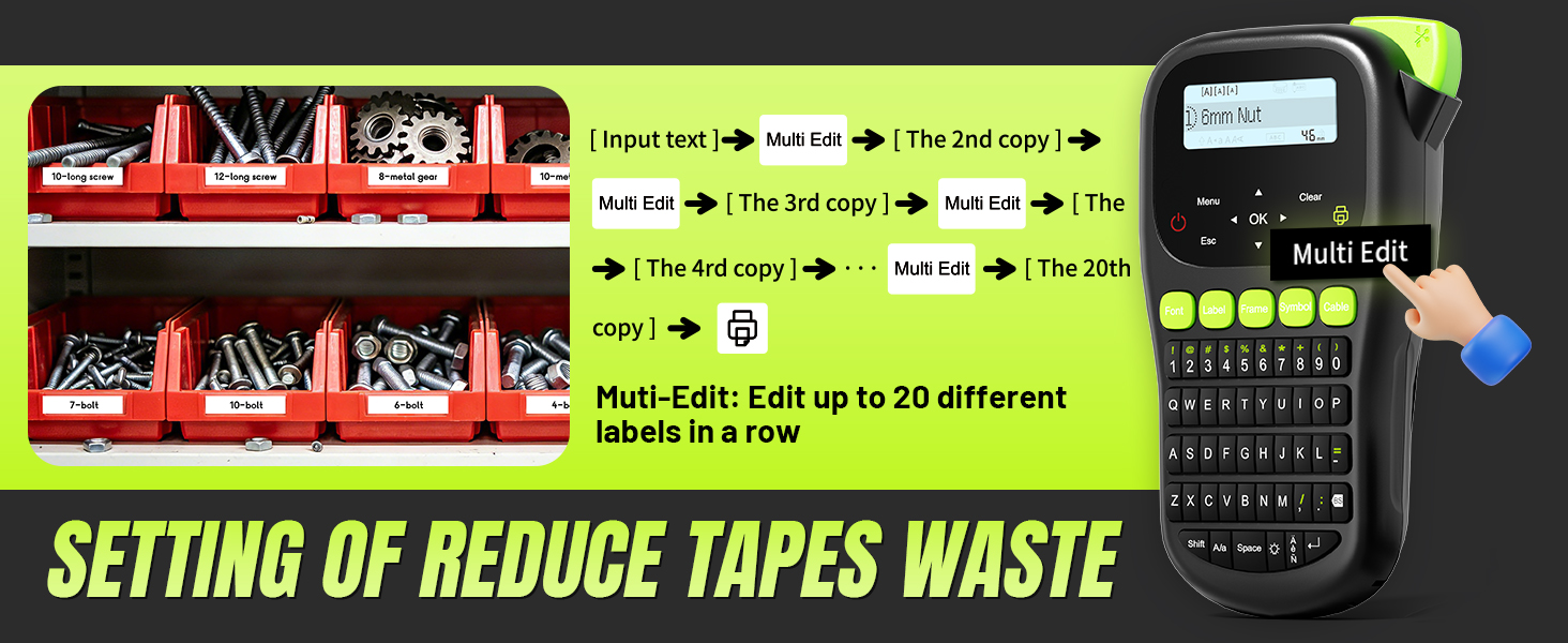 label maker machine with tape