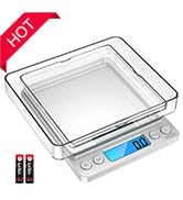 AMIR Digital Kitchen Scale, 3000g 0.01oz/ 0.1g Pocket Coffee Scale, Mini Food Scale, Pro Electron...