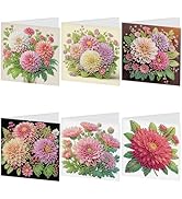 JISHSHAY 6 PCS Diamond Art Greeting Cards Diamond Painting Greeting Cards Diamond Painting for Ad...