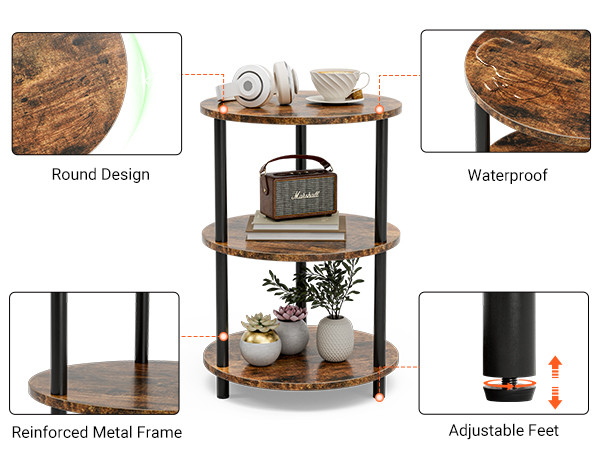 round end tables living room