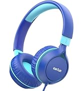 EarFun S1 Kids Headphones, Foldable Wired Headphones for Kids, 85dB Volume Limit, Stereo Sound, A...