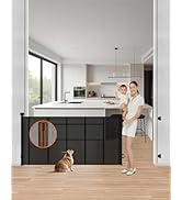 BBsecure Upgraded Retractable Baby Gate - 71" Wide 34" Tall Mesh Child Safety Gate with High-Dens...