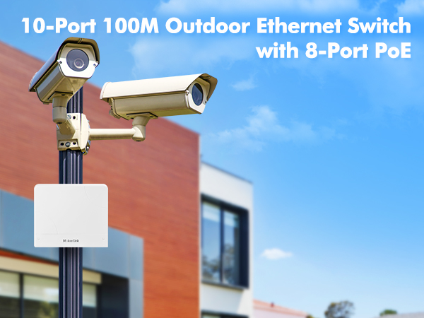 10-Port 100M Outdoor PoE Switch