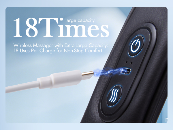 Wireless Massager with Extra-Large Capacity