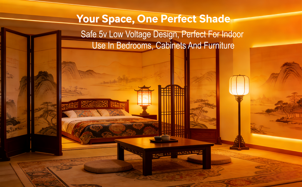 5v 3mm orange-yellow light strip