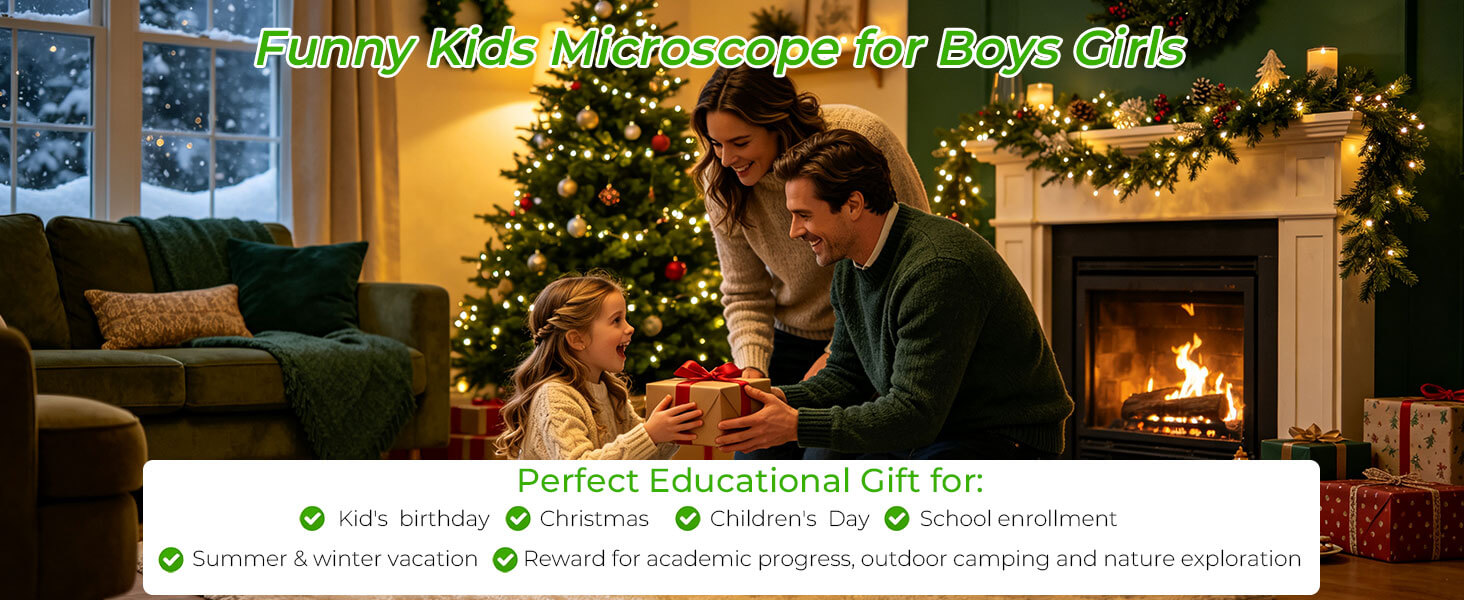 kids microscope for boys girls for christmas