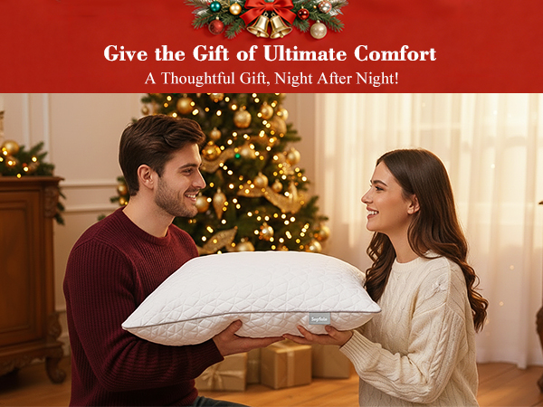 cozy pillow perfect as a thoughtful christmas gift for family friends or housewarming parties