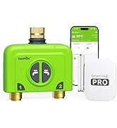 RAINPOINT WiFi Water Timer for Garden Hose, 2 Zone WiFi Sprinkler Controller, Smart Hose Timer Va...
