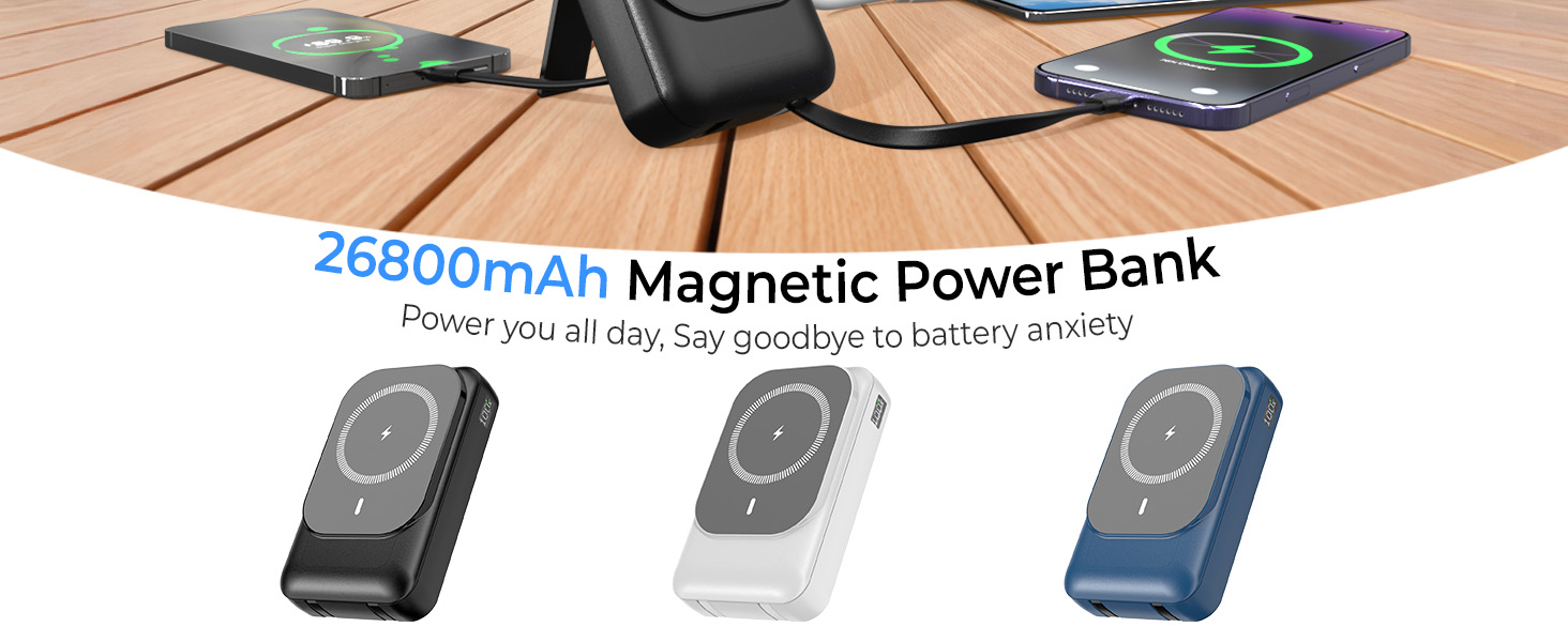 magnetic power bank 20000mah