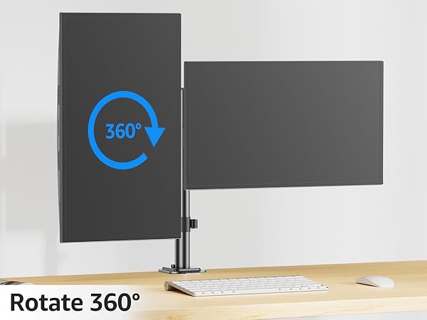 MOUNTUP dual monitor desk mount fully adjustable dual monitor arm for 2 LCD screens