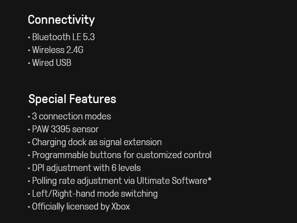 wireless Mouse Customizable mouse PAW 3395 Sensor mouse gaming mouse Programmable buttons