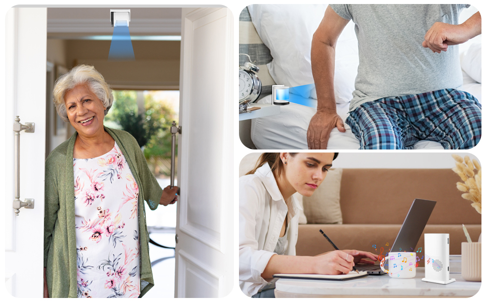 Caregiver Pager Motion Sensor Alarm