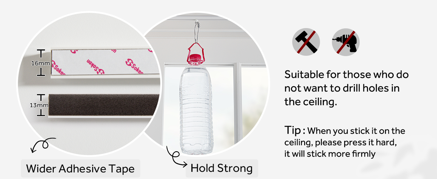 adhesive track for curtains