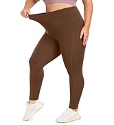 IUGA Buttery Soft Plus Size Leggings for Women No Front Seam Leggings with Pockets for Women Tumm...