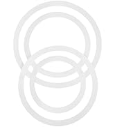 Angoily 4pcs Drum Mute Rings, Snare Drum Dampening Rings, White Pc Film, 12/13/14/16 Inch