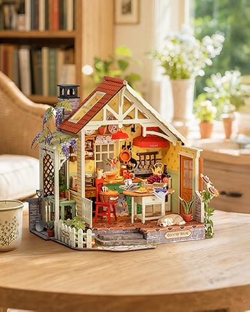 Rolife Greenhouse DIY Miniature Dollhouse Kit Creative Gift for Adults