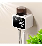 Multi-Function Electric Toothbrush Holder, 3 Clean Modes Smart Toothbrush Dryer with Clock Timer,...