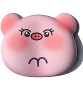 LJYZMD Cute Pig Wrist Rest Support for Mouse &amp; Keyboard Set.17.3".Pink | Circle Curved Ergonomic ...