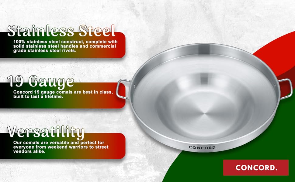 stainless steel, 19 gauge, versatility