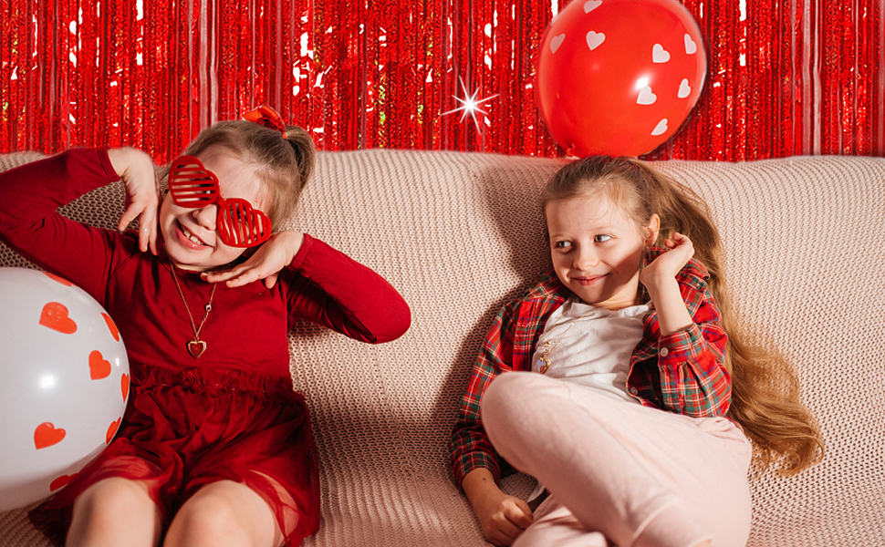 red tinsel backdrop birthday party decorations tinsel curtain party streamers backdrop foil fringe