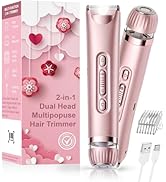 Bikini Trimmer for Women- LED Light Electric Razors for Women for for Face, Bikini, Body, Leg, US...