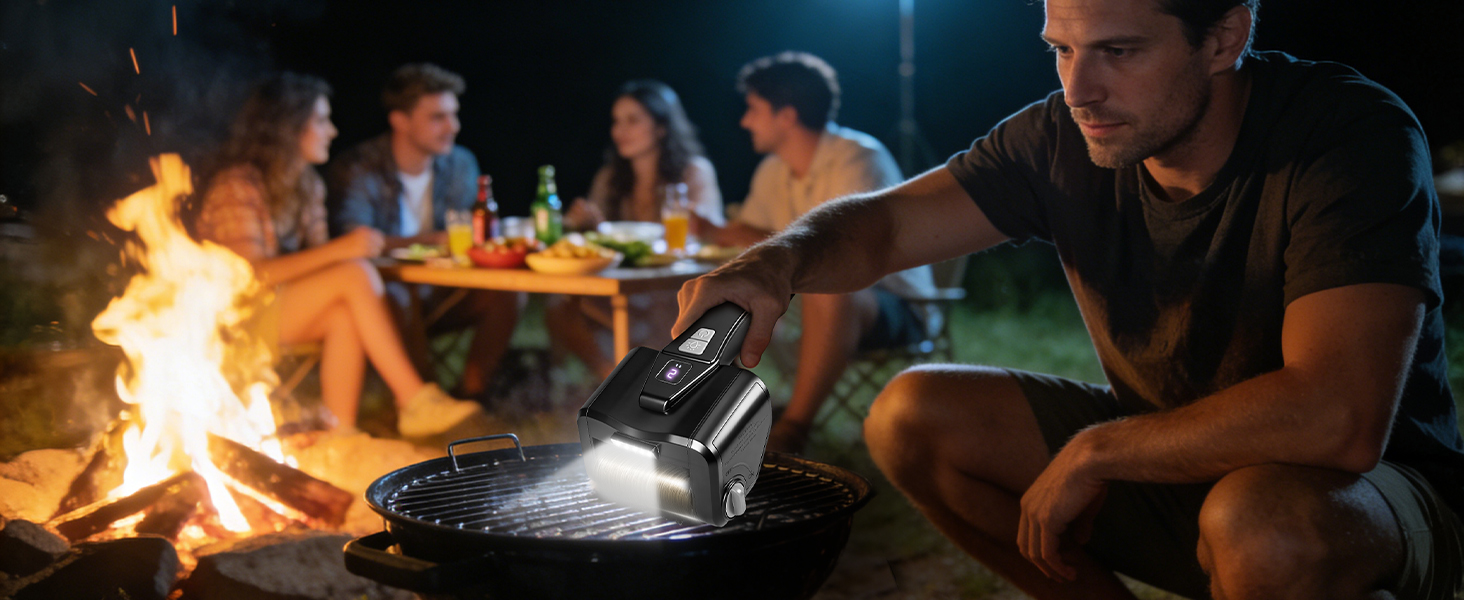 grill at night