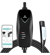 Lectron Level 1 Tesla Charger (WiFi Version) - 120V, 15 Amp, NEMA 5-15 Plug, 16 ft Cord - Portabl...