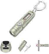 TUNENGE S15Pro 7075 Aluminum Alloy Keychain Flashlight Rechargeable, 750 Lumen EDC Pocket Flashli...