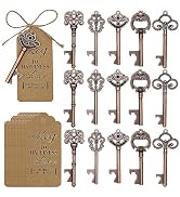50PCS Vintage Red Copper Skeleton Keys Bottle Openers Wedding Favors Party Return Gifts for Guest...