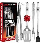 Alpha Grillers Grilling Accessories - BBQ Accessories Grill Gifts for Men Dad Him Husband Son Boy...
