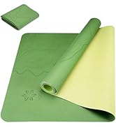 Sportneer Travel Yoga Mat: 1/16 Inch Non Slip Hot Yoga Mat with Anti-Tear &amp; Sweat Absorbent Surfa...