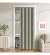 Jilron 100% Blackout Fabric Folding Door Curtain with Magnetic Closure - Accordion Style for Slid...