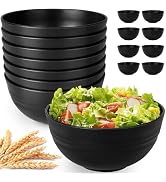 UUGLAM Unbreakable Cereal Bowls Set of 8, 26 Oz Wheat Straw Bowl Sets, Microwave &amp; Dishwasher Saf...