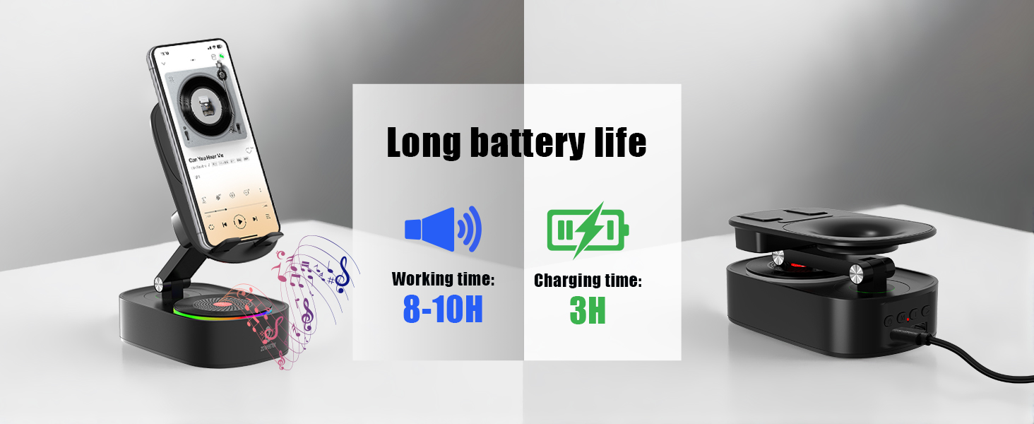 cell phone stand with speaker buletooth