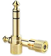 XANHAM 1/4 Inch 6.35mm Male to 1/8 Inch 3.5mm Female TRS Stereo Audio Jack Quarter Inch to Headph...