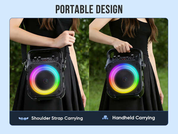 Karaoke Machine Mini Karaoke Machine Portable Bluetooth Speaker Karaoke Machine for Adults Handheld