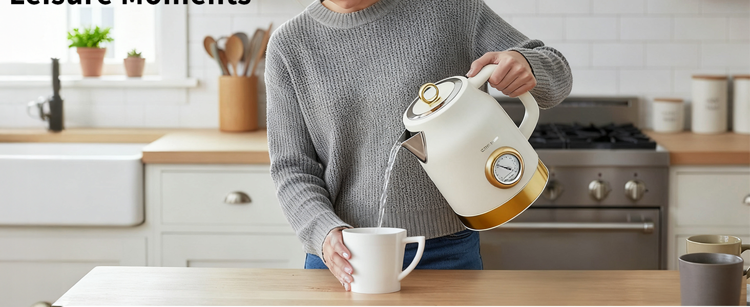 retro electric kettle