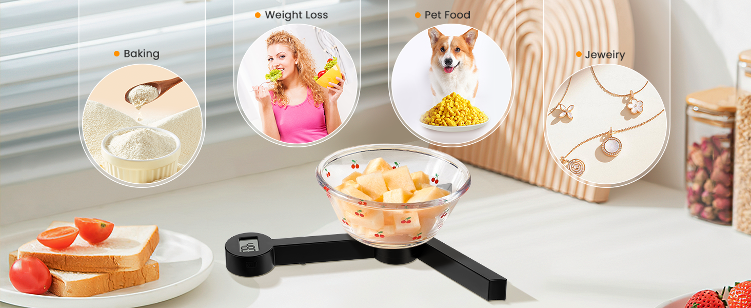 compact food scales for kitchen