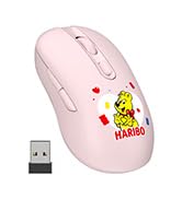 Haribo 2.4GHz Wireless Mouse, Bluetooth 3.0 and 5.0, Divers DPI Option, Multi Pairing, Gummy Bear...