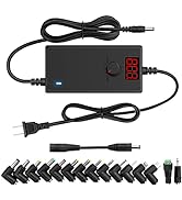 Arkare 36W Universal AC Adapter 12V 3A Variable Power Supply Adapter AC 100-240V to DC 3V 5V 4.5V...