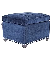 Crew Caravel Storage Ottoman Chenille Midnight