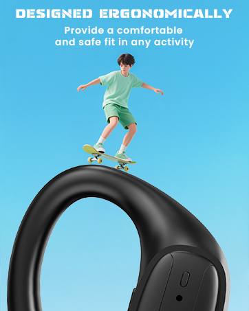 S12 wireless earbuds with hook for sports