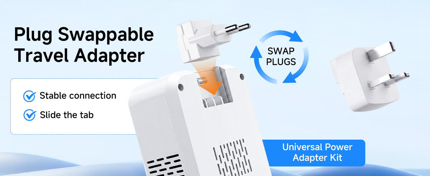Plug Swappable Travel Adapter
