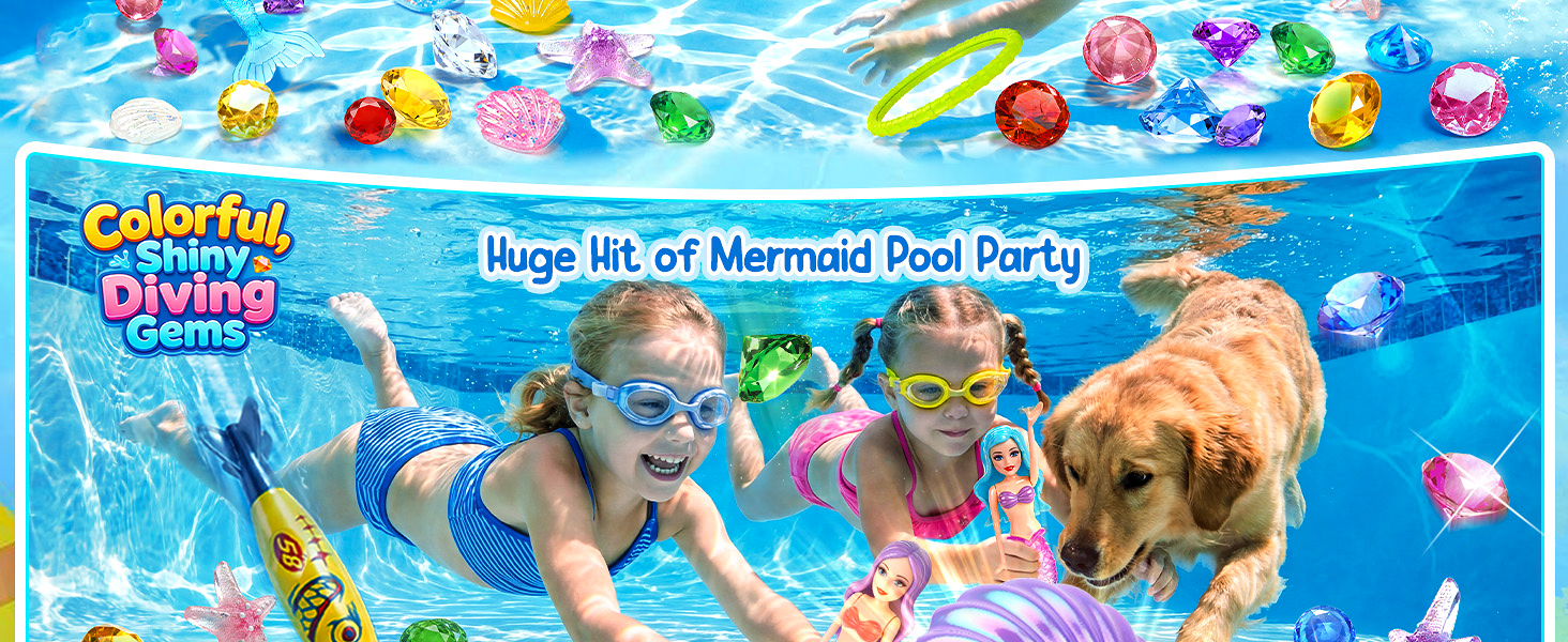 Swimming Pool Party Sinking Toy for Kids 3-10 Multiple Play Modes