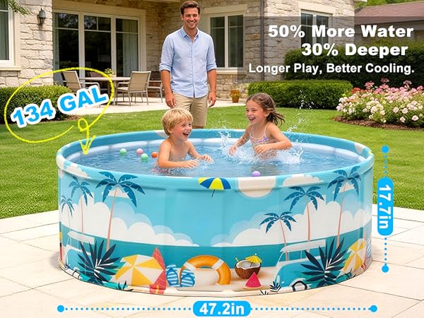 large foldable pool